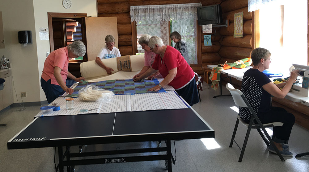 Birch Bay Quilters hard at work